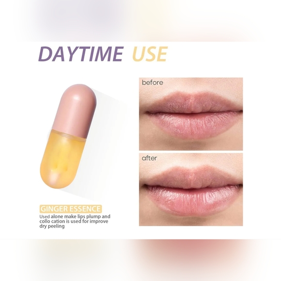 New! Lip Plumper Set, Booster & Enhancer, Day and Night Double Effect Natural - Picture 5 of 6